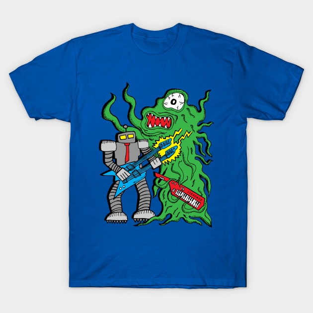 Robot Monster Power Jam T-Shirt by jarhumor